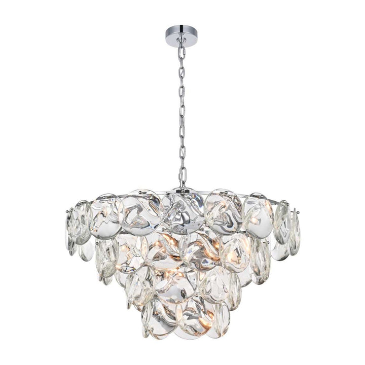 Charlotte Crystal Chandelier in Chrome by Elegant