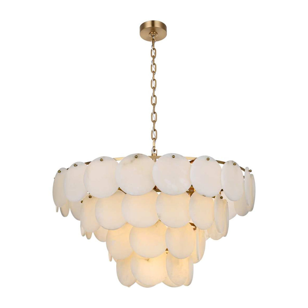 Charlotte Crystal Chandelier in Satin Gold by Elegant