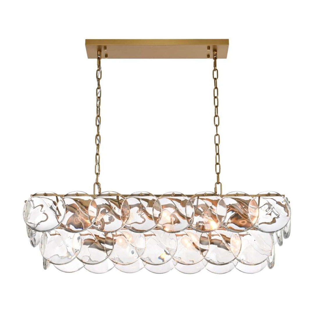 Charlotte Crystal Chandelier in Satin Gold by Elegant