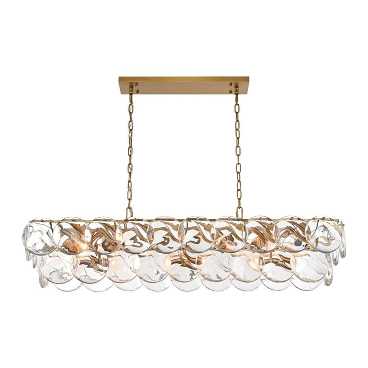 Charlotte Crystal Chandelier in Satin Gold by Elegant