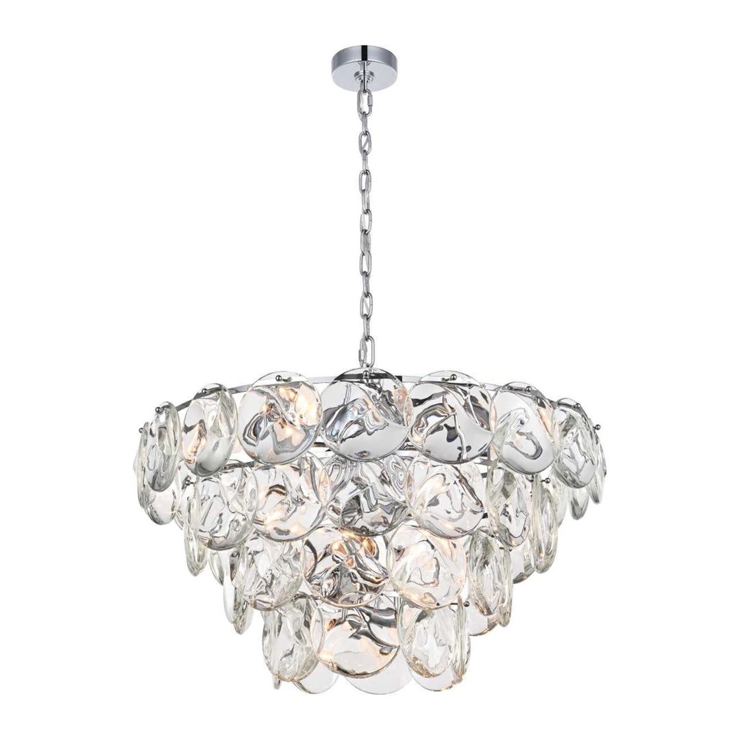 Charlotte Crystal Chandelier in Chrome by Elegant