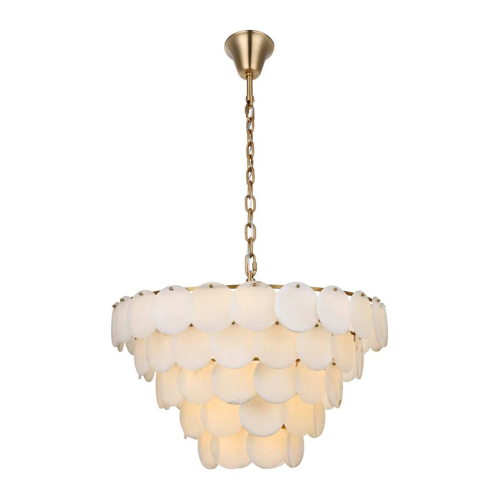Charlotte Crystal Chandelier in Satin Gold by Elegant
