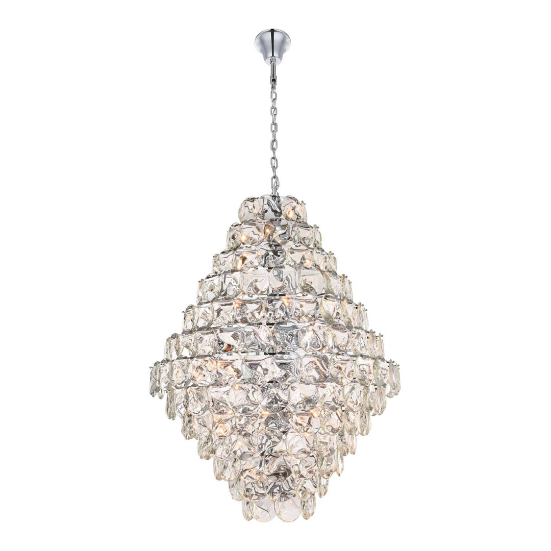 Charlotte Crystal Chandelier in Chrome by Elegant