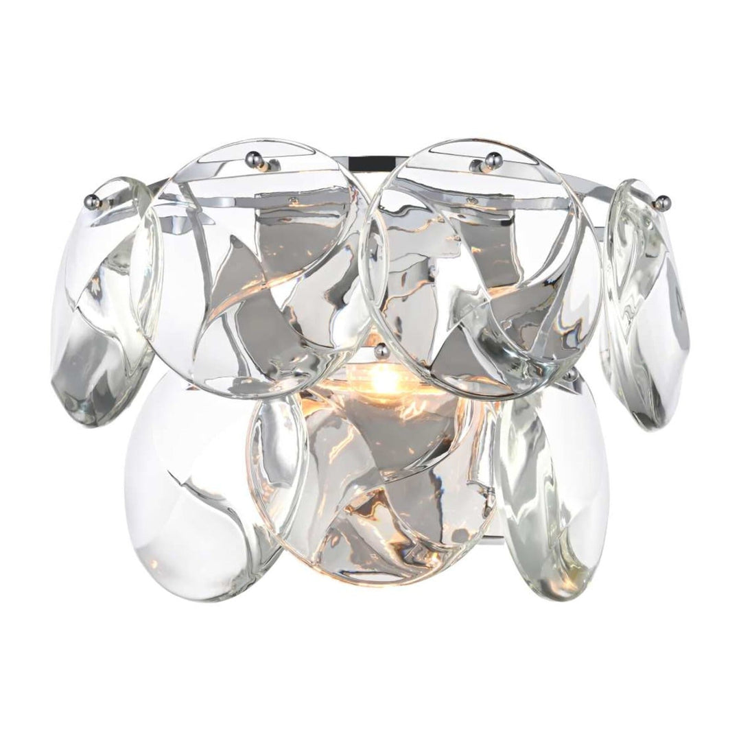Charlotte Crystal Wall Sconce in Chrome by Elegant