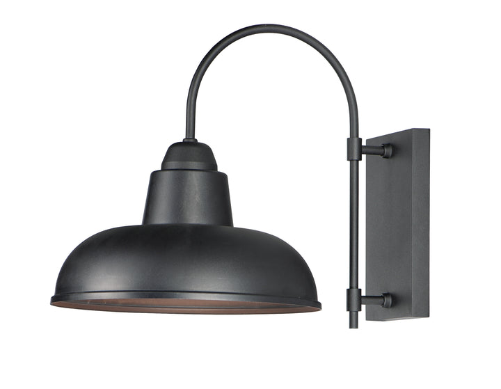 Industrial 1-Light Outdoor Wall Sconce Black