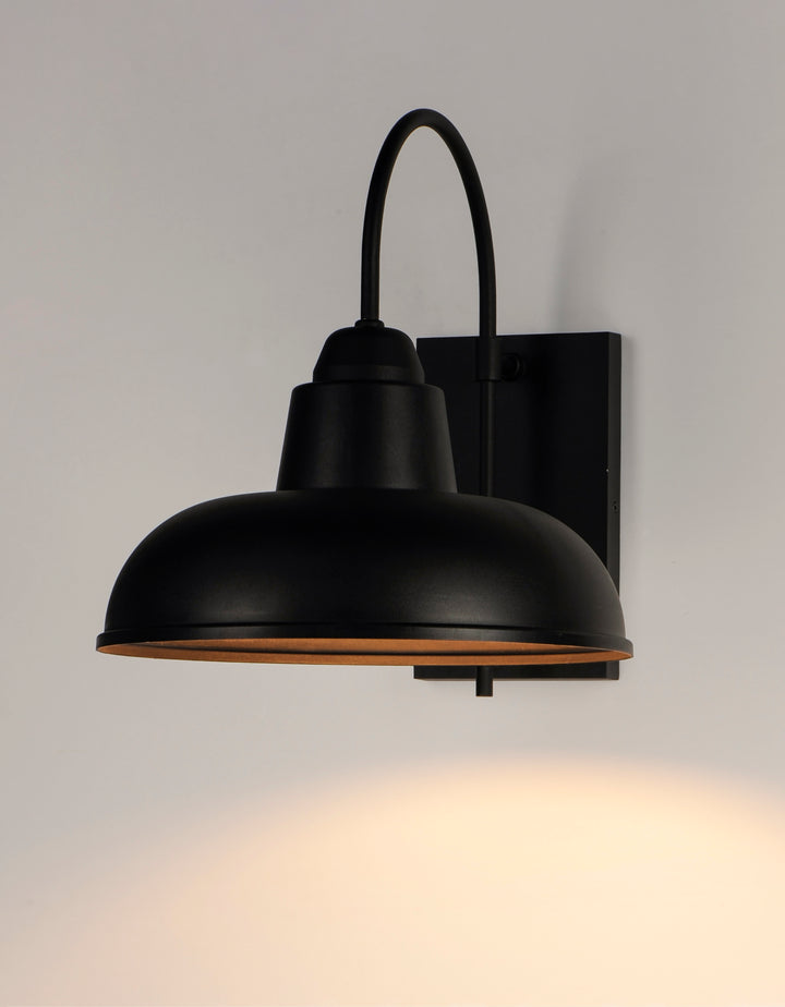Industrial 1-Light Outdoor Wall Sconce Black alternate view