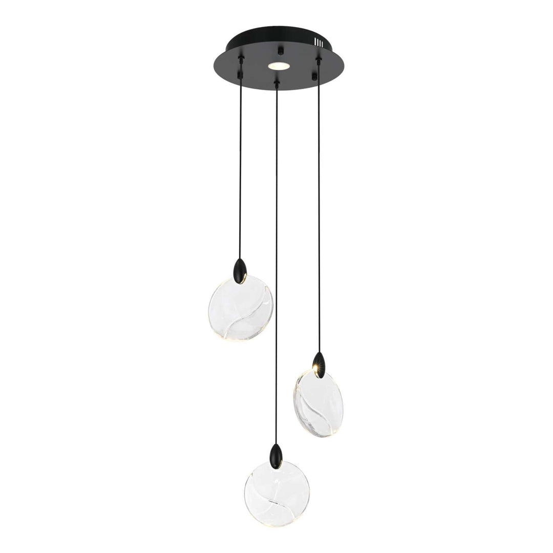 Avery Crystal Pendant in Black by Elegant
