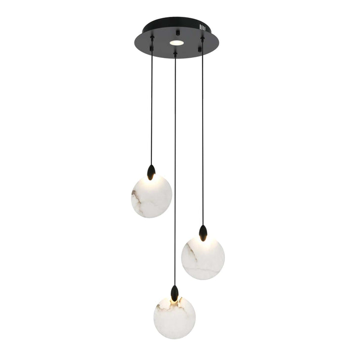 Avery Crystal Pendant in Black by Elegant