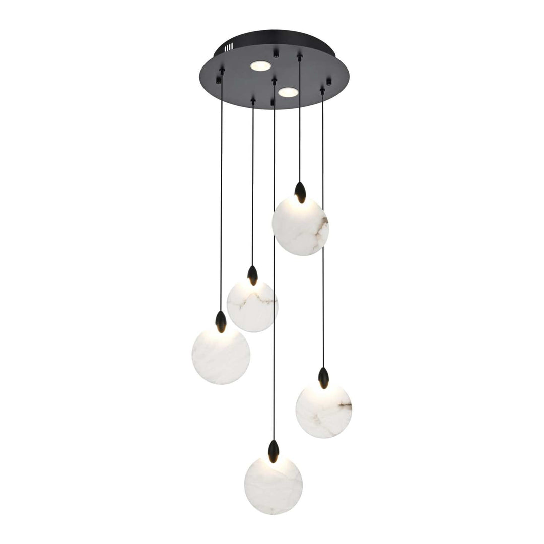 Avery Crystal Pendant in Black by Elegant