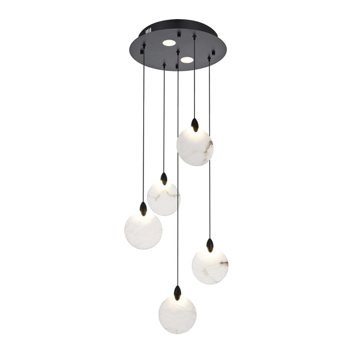 Avery Crystal Pendant in Black by Elegant