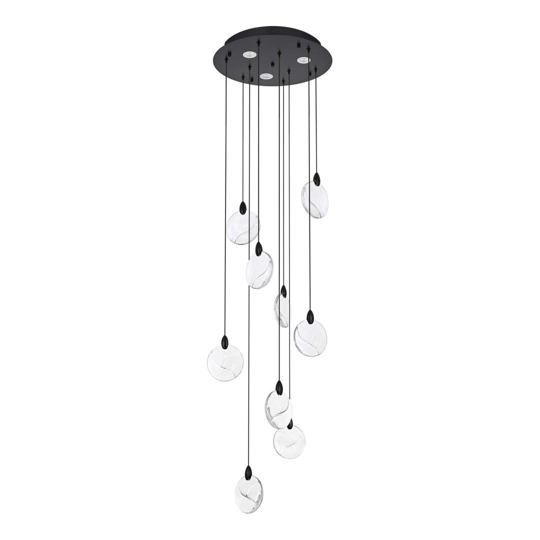 Avery Crystal Pendant in Black by Elegant