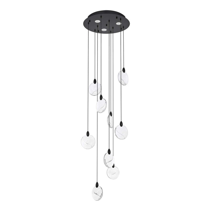 Avery Crystal Pendant in Black by Elegant