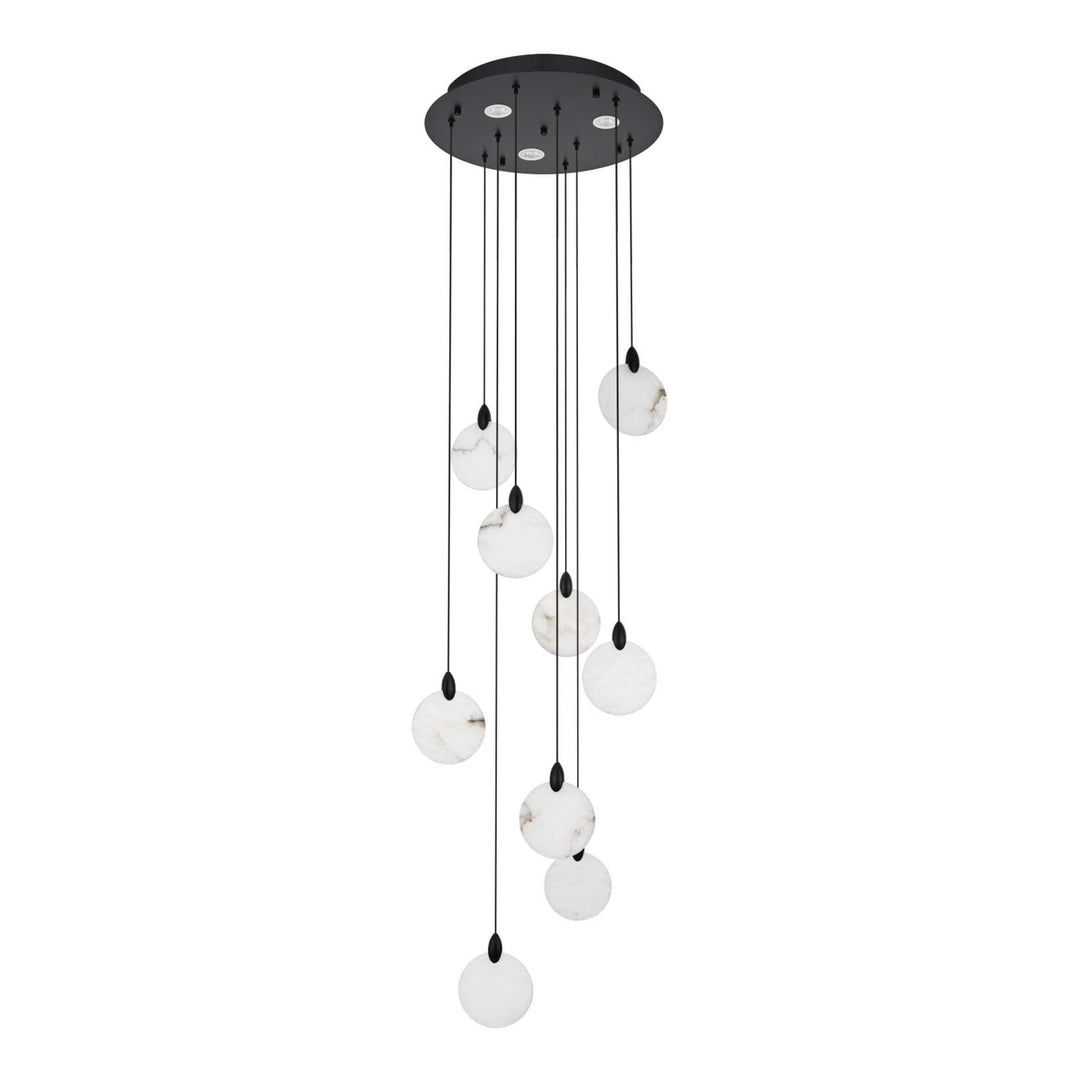 Avery Crystal Pendant in Black by Elegant
