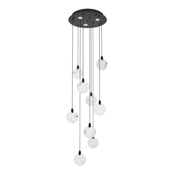 Avery Crystal Pendant in Black by Elegant