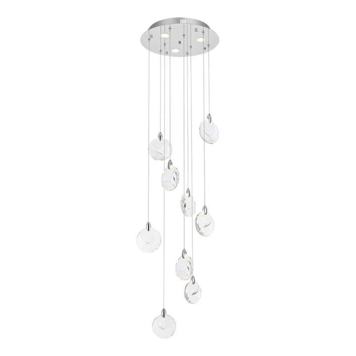 Avery Crystal Pendant in Chrome by Elegant