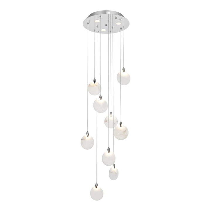 Avery Crystal Pendant in Chrome by Elegant