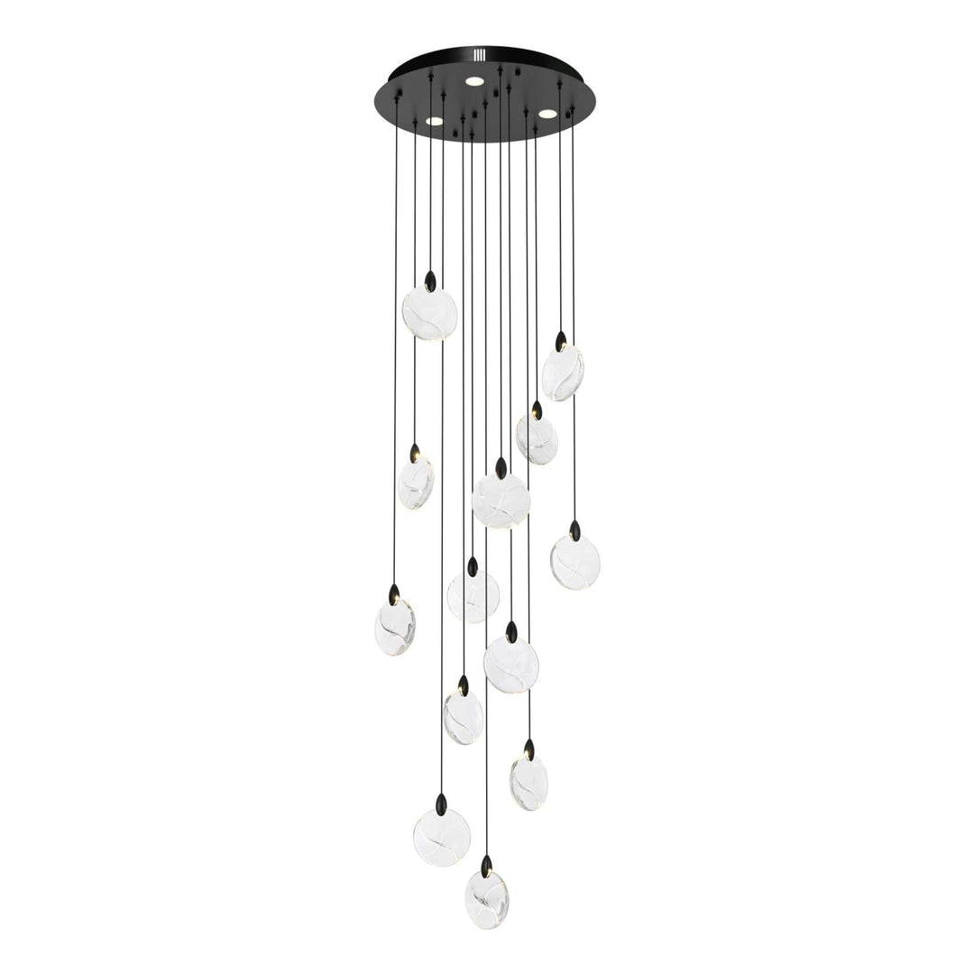 Avery Crystal Pendant in Black by Elegant