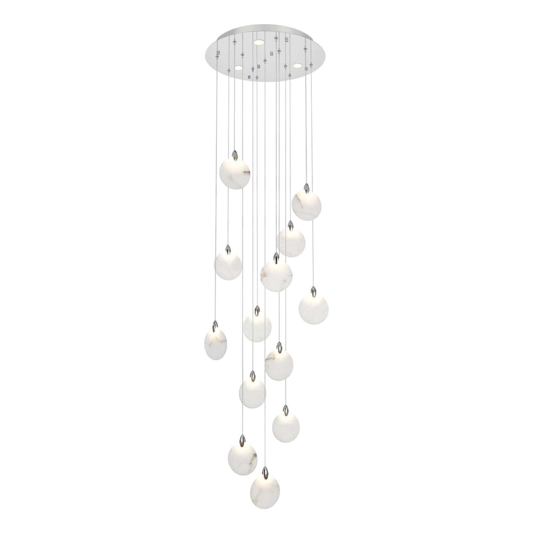 Avery Crystal Pendant in Chrome by Elegant