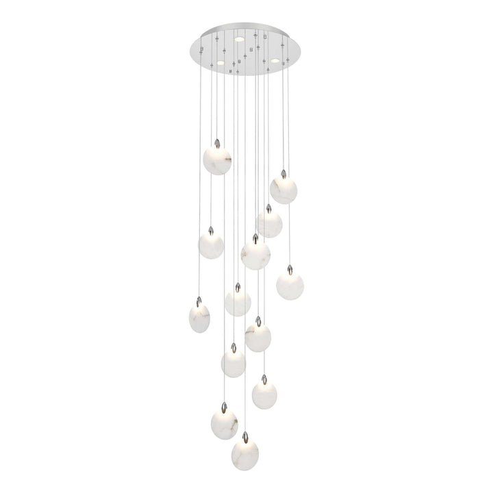 Avery Crystal Pendant in Chrome by Elegant