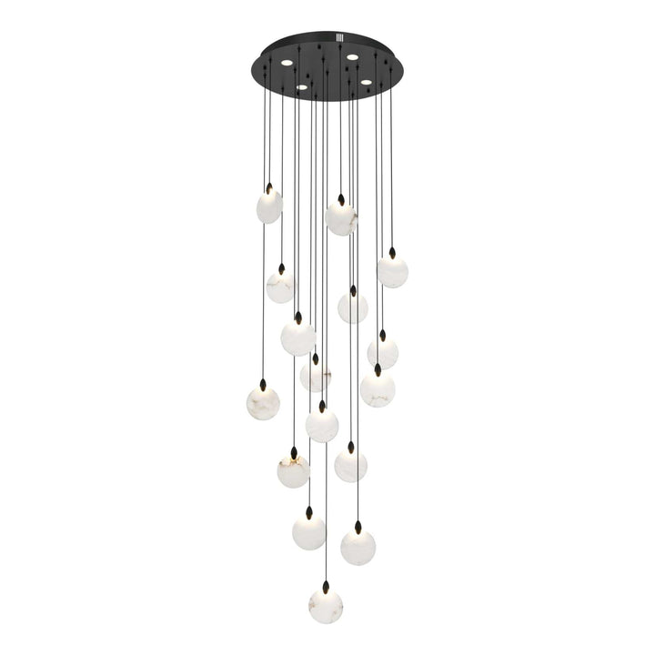Avery Crystal Pendant in Black by Elegant
