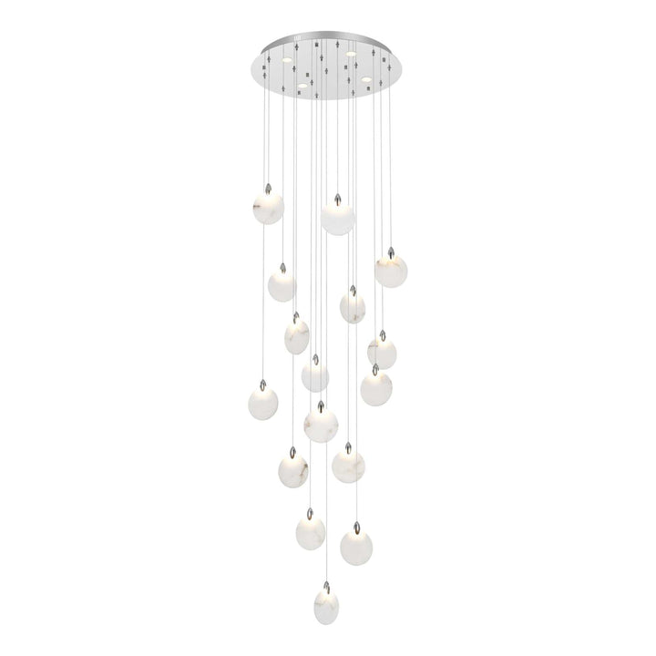 Avery Crystal Pendant in Chrome by Elegant