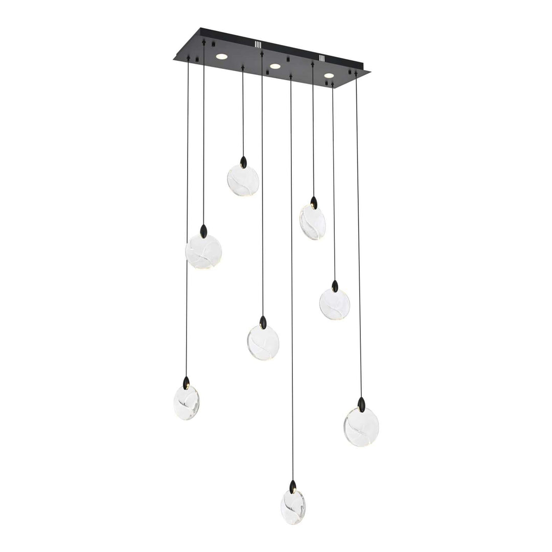 Avery Crystal Pendant in Black by Elegant