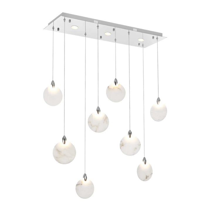 Avery Crystal Pendant in Chrome by Elegant