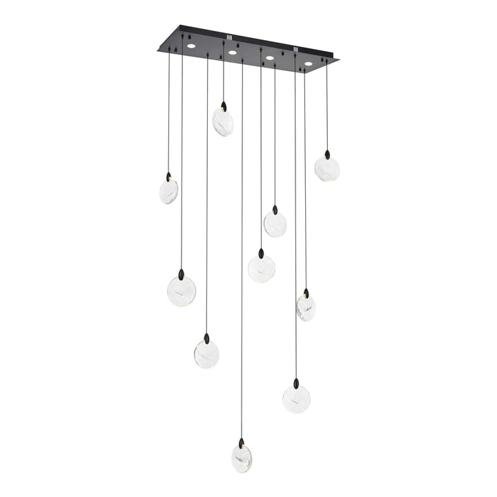 Avery Crystal Pendant in Black by Elegant