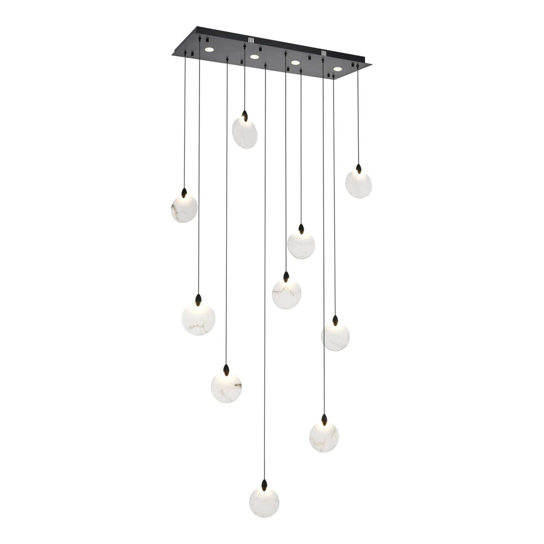Avery Crystal Pendant in Black by Elegant