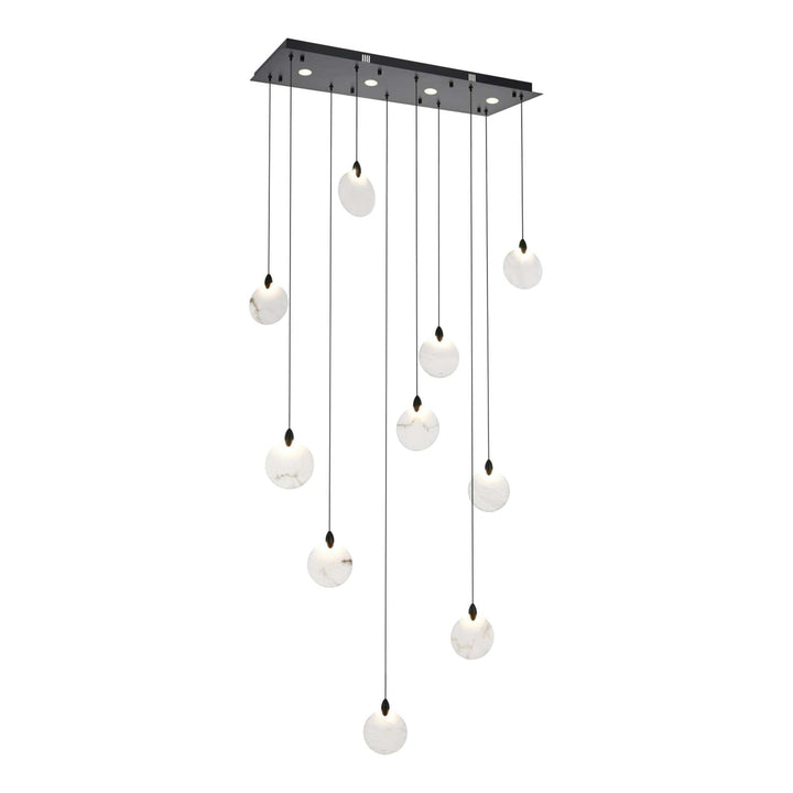 Avery Crystal Pendant in Black by Elegant