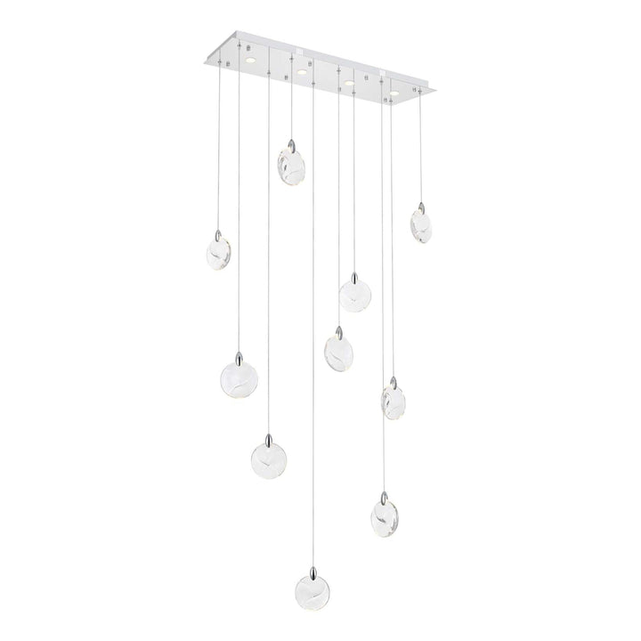 Avery Crystal Pendant in Chrome by Elegant