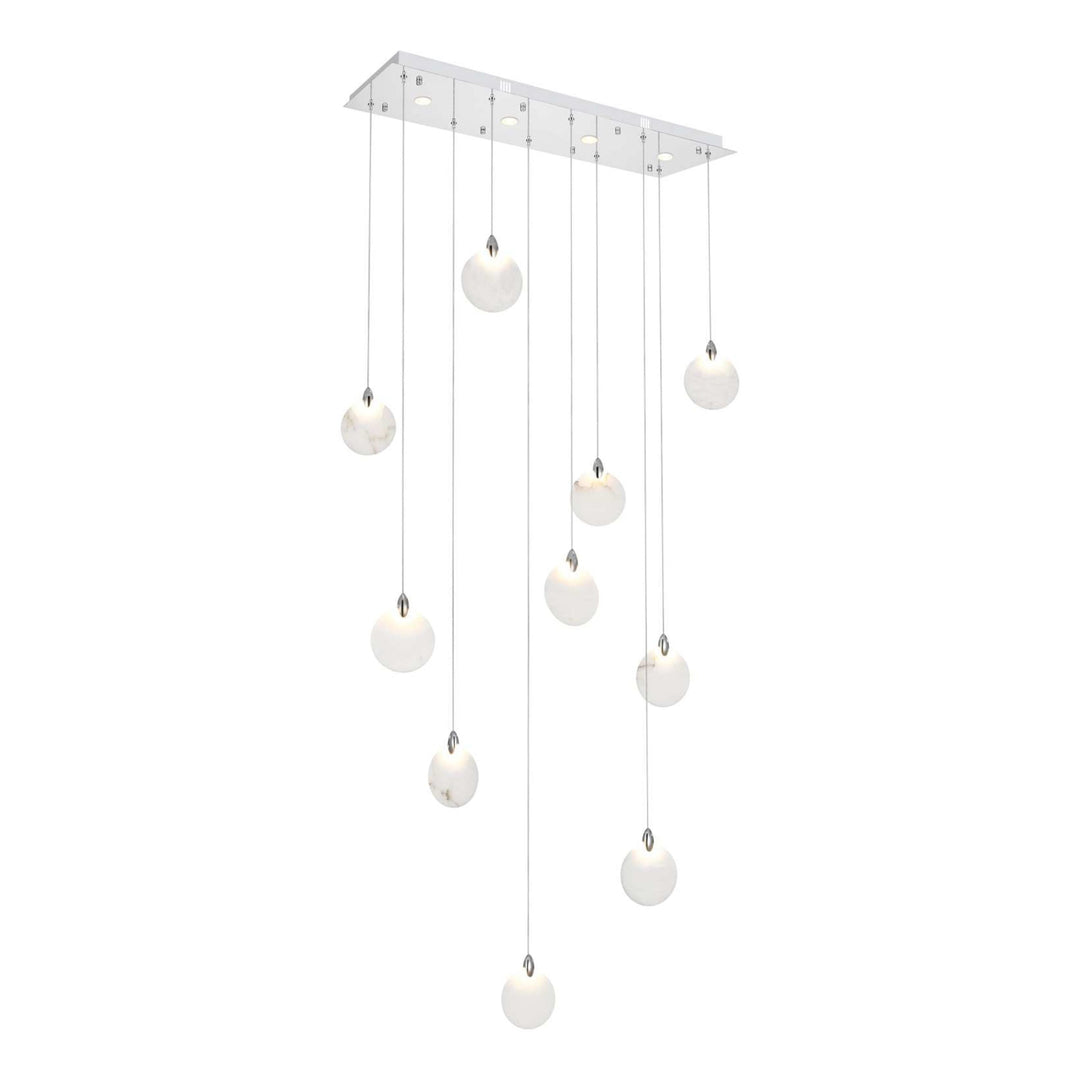 Avery Crystal Pendant in Chrome by Elegant