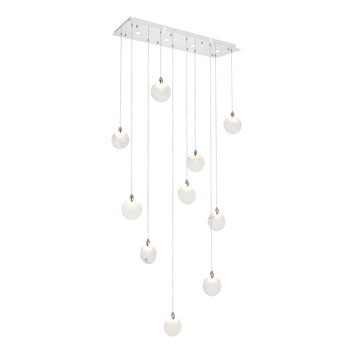 Avery Crystal Pendant in Chrome by Elegant