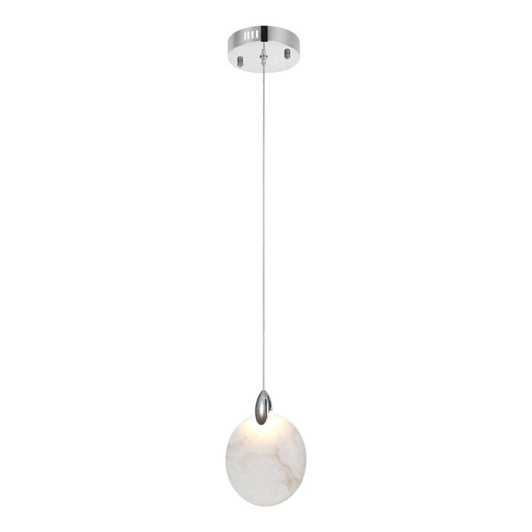 Avery Crystal Pendant in Chrome by Elegant