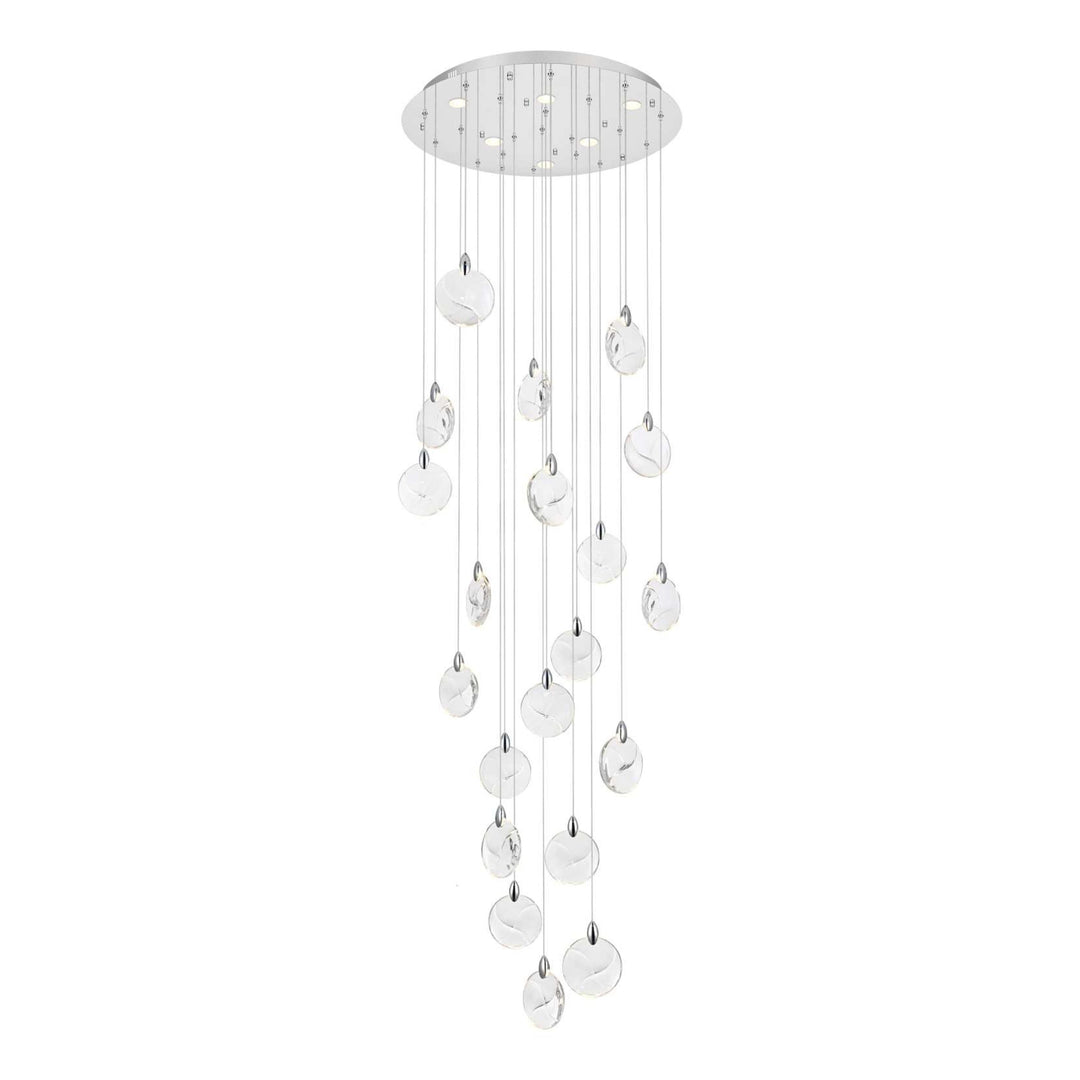Avery Crystal Chandelier in Chrome by Elegant