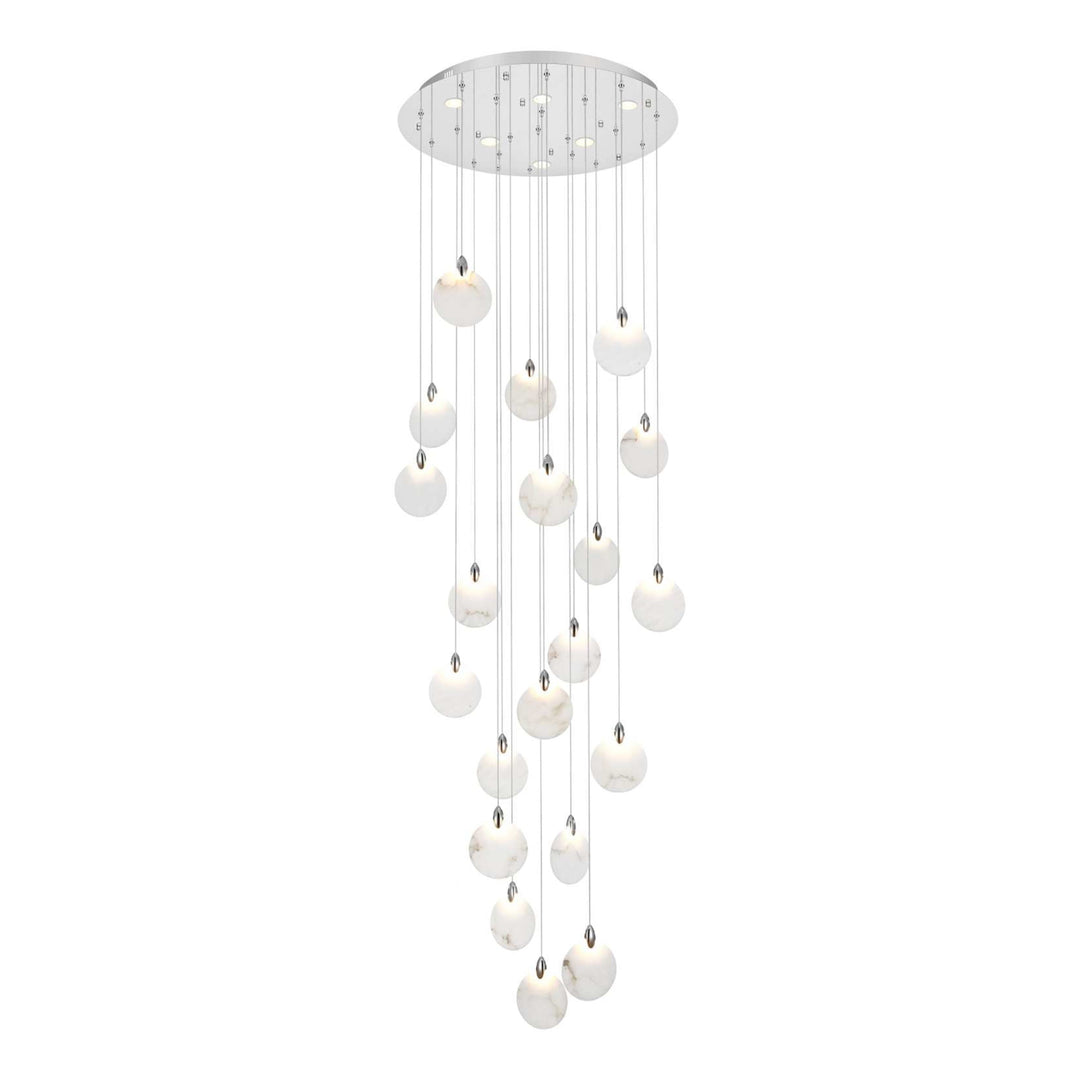 Avery Crystal Chandelier in Chrome by Elegant