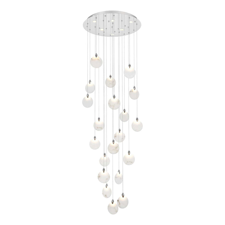 Avery Crystal Chandelier in Chrome by Elegant