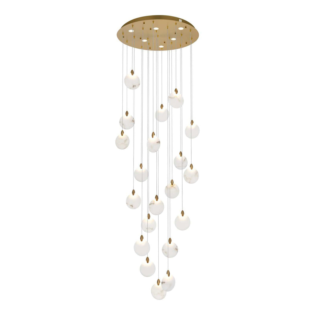 Avery Crystal Chandelier in Satin Gold by Elegant