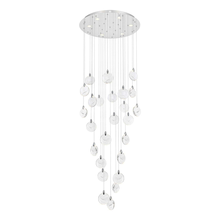 Avery Crystal Chandelier in Chrome by Elegant