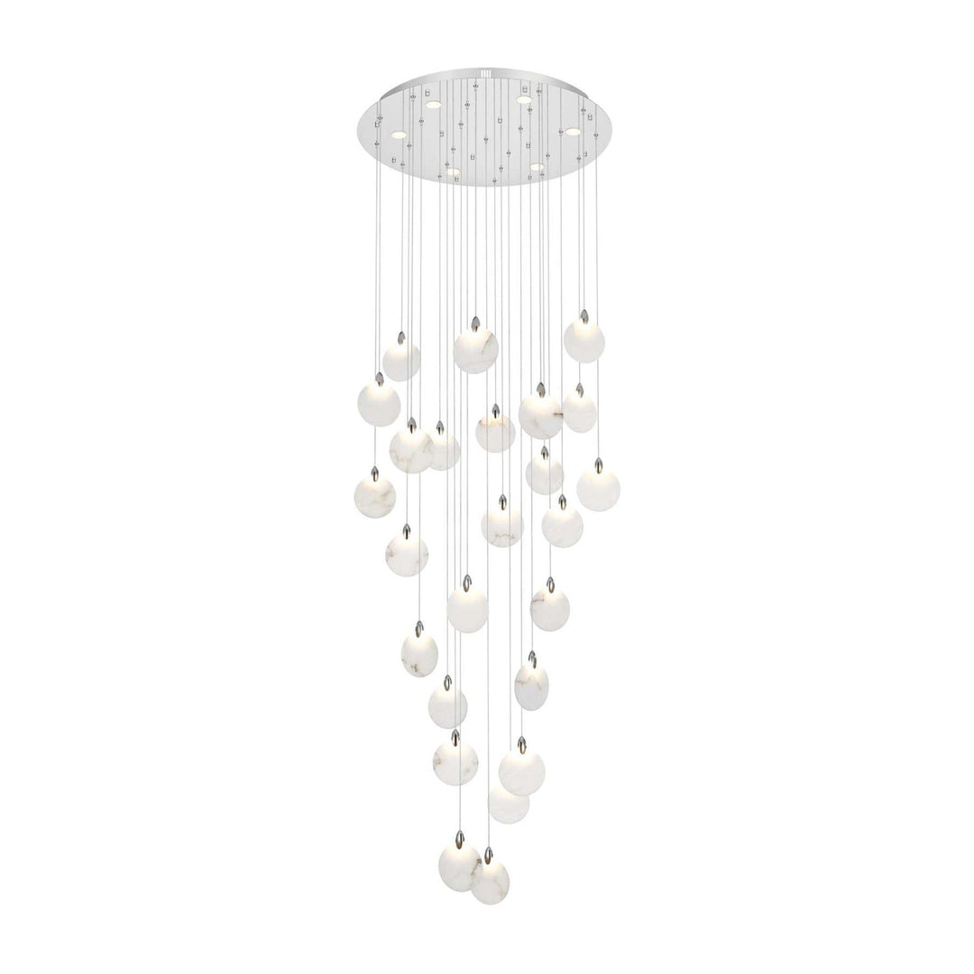 Avery Crystal Chandelier in Chrome by Elegant