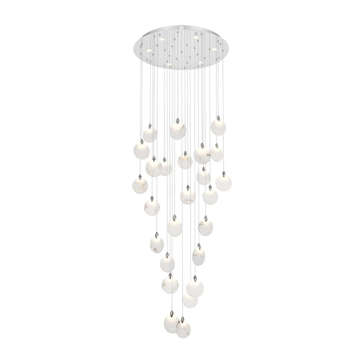 Avery Crystal Chandelier in Chrome by Elegant