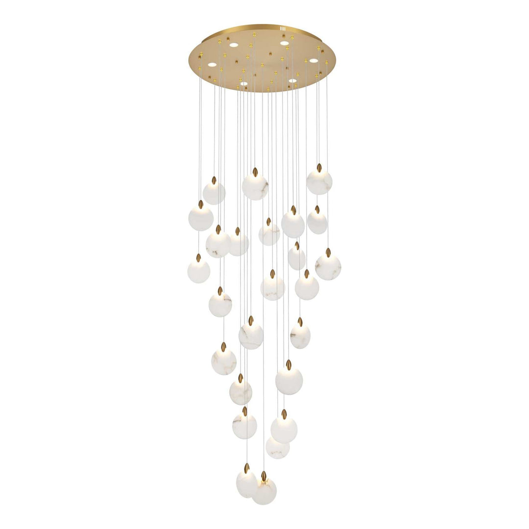 Avery Crystal Chandelier in Satin Gold by Elegant