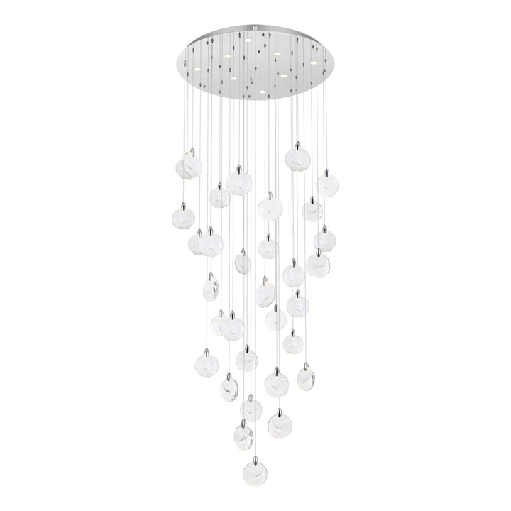 Avery Crystal Chandelier in Chrome by Elegant
