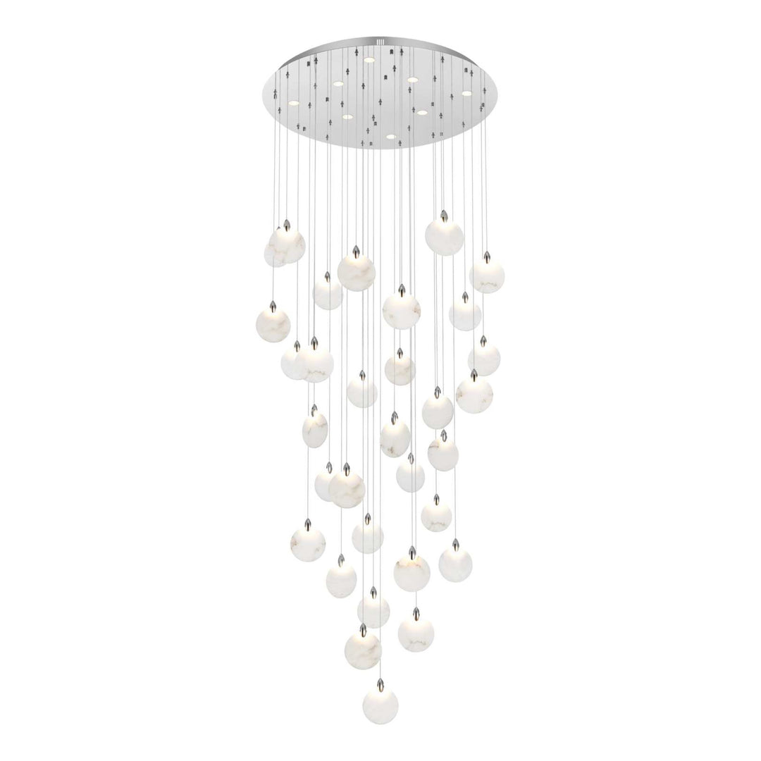 Avery Crystal Chandelier in Chrome by Elegant