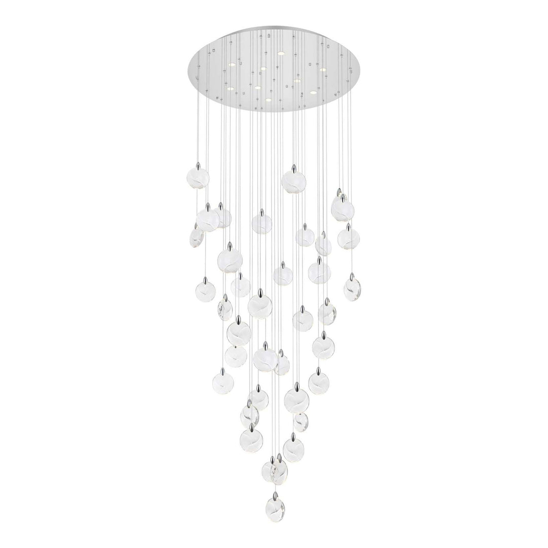 Avery Crystal Chandelier in Chrome by Elegant