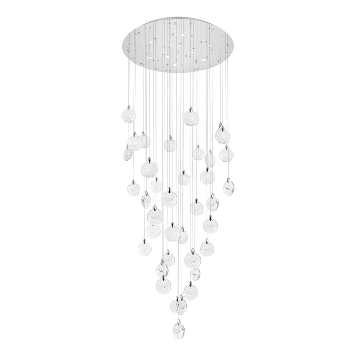 Avery Crystal Chandelier in Chrome by Elegant