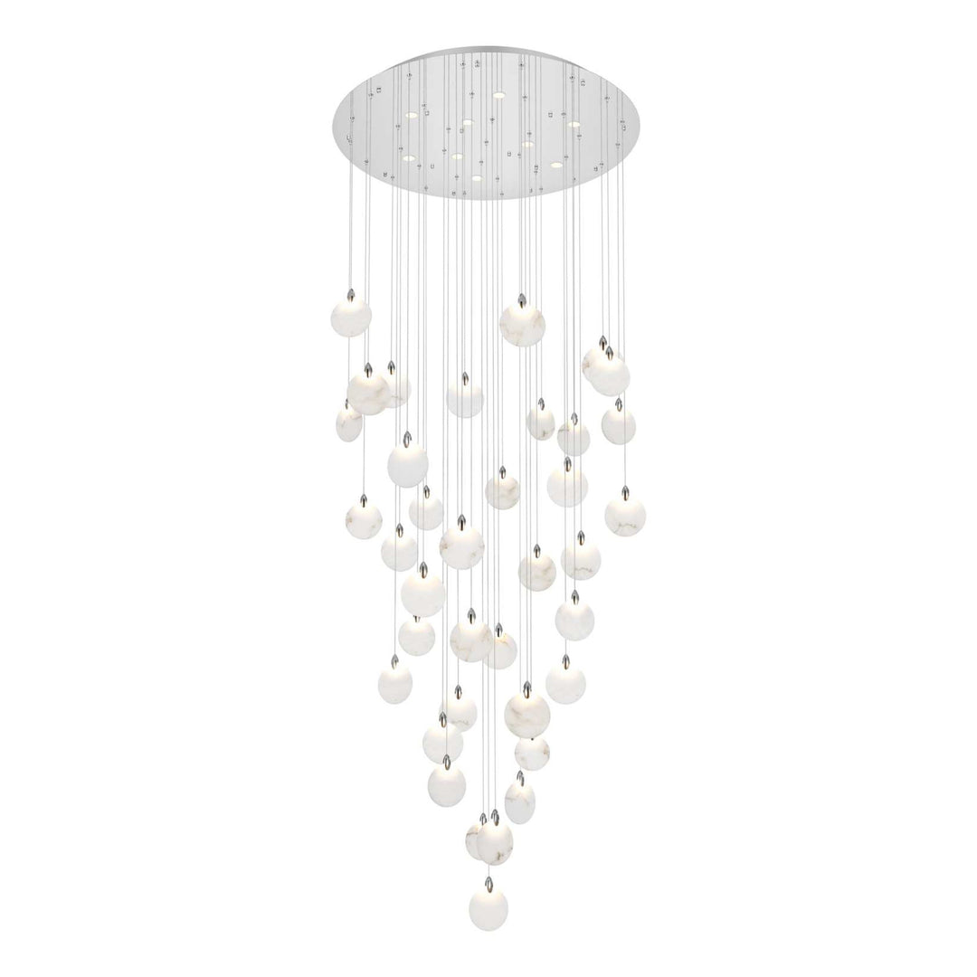 Avery Crystal Chandelier in Chrome by Elegant
