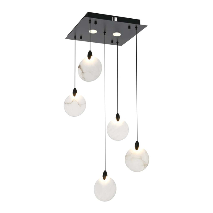 Avery Crystal Pendant in Black by Elegant