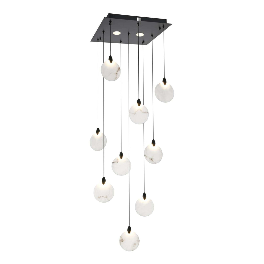 Avery Crystal Pendant in Black by Elegant