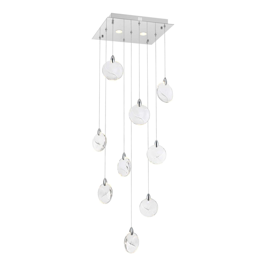 Avery Crystal Pendant in Chrome by Elegant